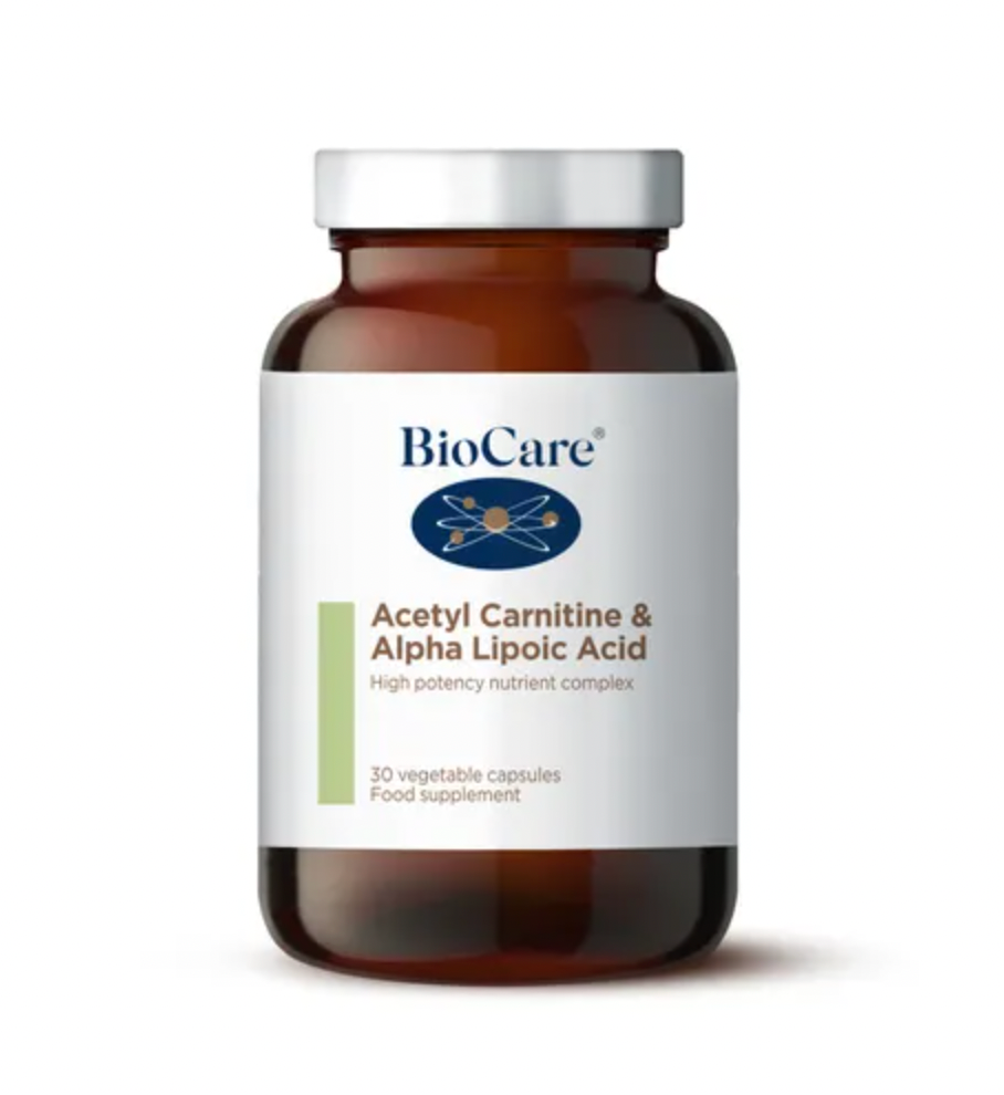 Biocare Alpha Lipoic Acid and Acetyl Carnitine The Fit Clinic Biocare Alpha Lipoic Acid and Acetyl Carnitine The Fit Clinic